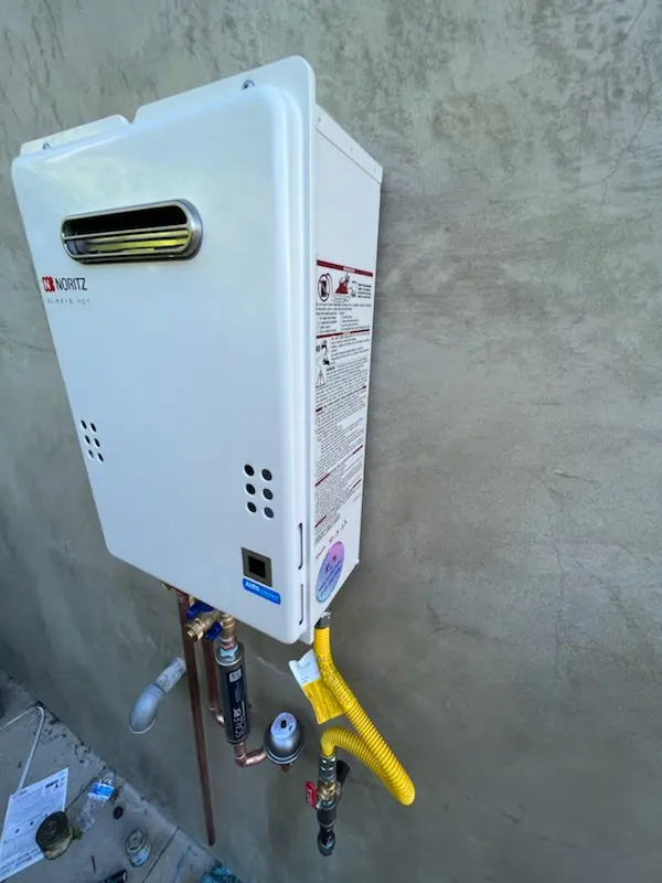 Tankless water heater installation for Willow Ridge homes